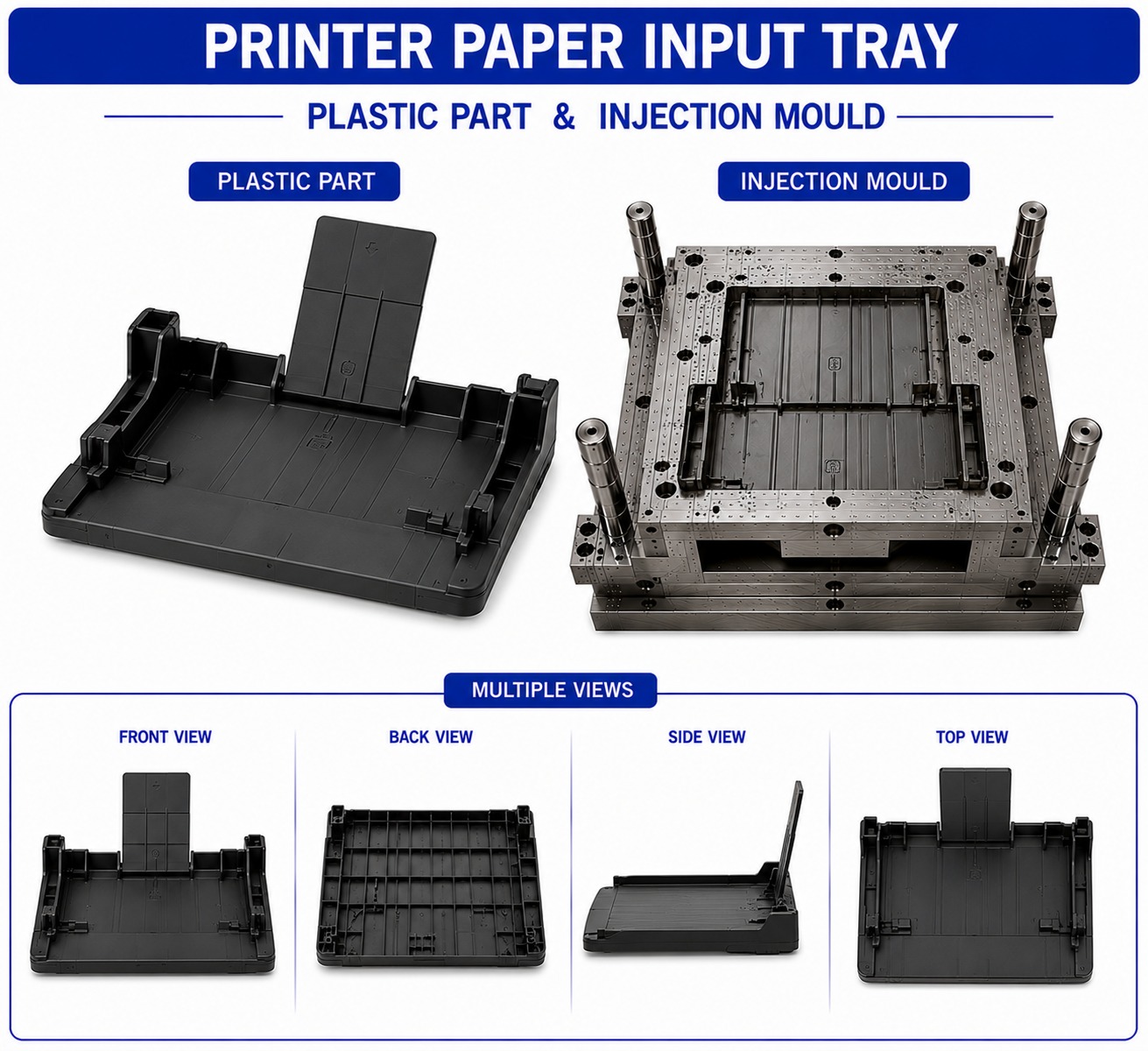 Printer Plastic Paper Input Tray